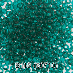 50710 (B113) изумрудный круглый бисер Preciosa 5г
