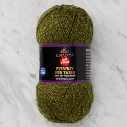 Everyday New Tweed (Himalaya) 75106 зеленый, пряжа 100г