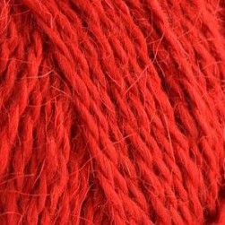 Деревенская (Пехорка) 88 красный мак, пряжа 100г