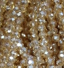 083 светло-коричневые граненные бусины, рондели 4мм ~120шт
