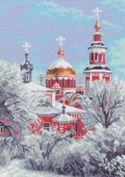 653 &quot;Храм&quot; канва с нанесенным рисунком