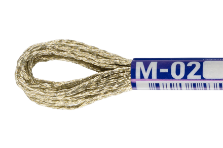 М-02 св.золотой металлик Gamma, 8м