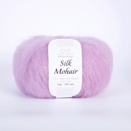Silk Mohair (Infinity) 4622 светлый сиреневый, пряжа 25г