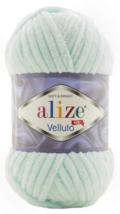Velluto (Alize) 15 св.салат, пряжа 100г