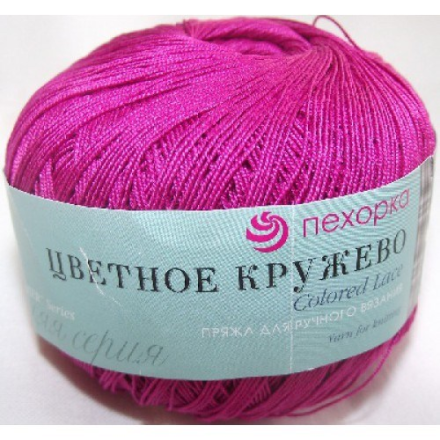 Цветное кружево (Пехорка) 49 Фуксия, пряжа 50г