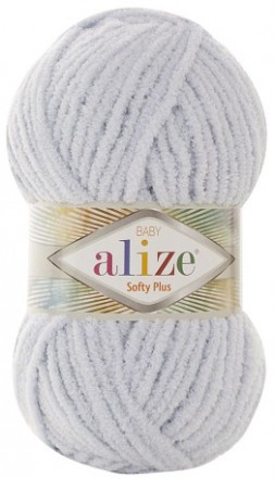 Softy Plus (Alize) 500 св.серый, пряжа 100г