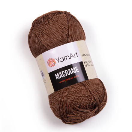 Macrame (Yarnart) 151 молочный шоколад, пряжа 90г