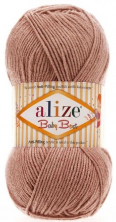 Baby Best (Alize) 354 темная пудра, пряжа 100г