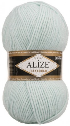 Lanagold (Alize) 522 мята, пряжа 100г