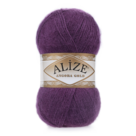 Angora Gold (Alize) 111 сливовый, пряжа 100г