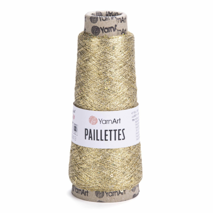 Paillettes (Yarnart) 8002 золотой, пряжа 50г