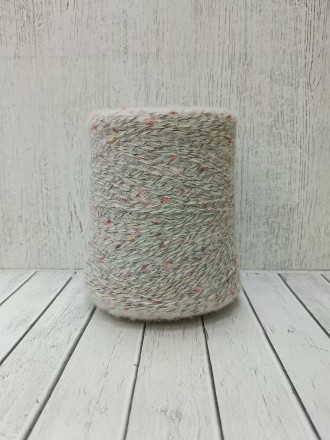 Alpaca Tweed (StockYarn) цв.11-4001 Brilliant White, пряжа бобинная итальянская 1г