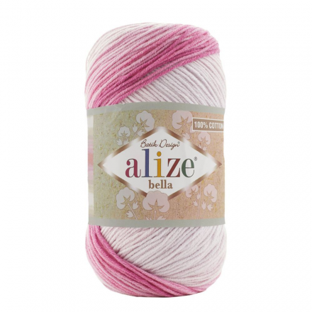 Bella batik (Alize) 3302 фуксия принт, пряжа 100г