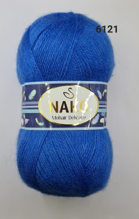 Mohair Delicate (Nako) 210-6121 васильковый, пряжа 100г