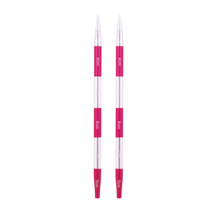 42147 Smartstix KnitPro спицы съемные 5мм для длины тросика 20-28см
