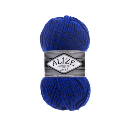 Superlana maxi (Alize) 141 василек, пряжа 100г