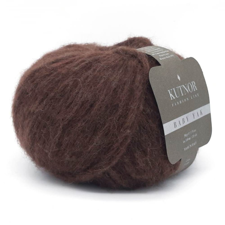 Baby Yak (Kutnor) 23388 шоколадный, пряжа 50г