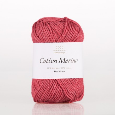 Cotton Merino (Infinity) 4327 малиновый меланж, пряжа 50г