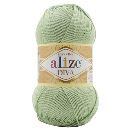 Diva (Alize) 853 мята, пряжа 100г