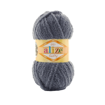 Softy (Alize) 87 угольно-серый, пряжа 50г