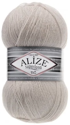 Superlana Tig (Alize) 599 слоновая кость, пряжа 100г