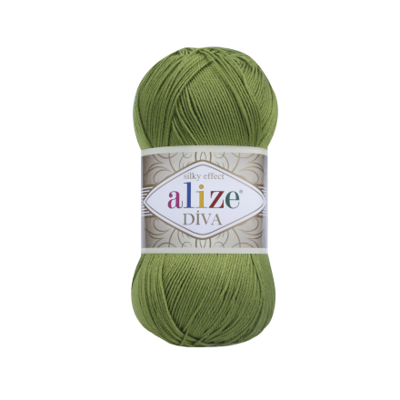 Diva (Alize) 210 т.зеленый, пряжа 100г