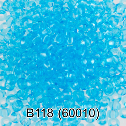 60010 голубой круглый бисер Preciosa 5г