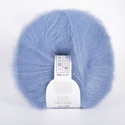 Silk Mohair (Infinity) 6052 джинсовый, пряжа 25г