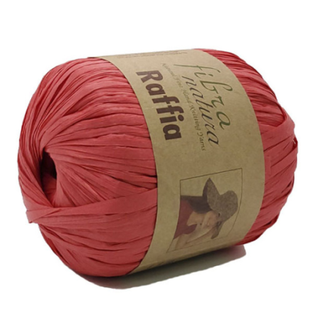 Raffia (Fibra Natura) 116-26 коралловый, пряжа 40г