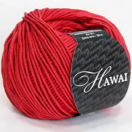 Hawai (Seam) 666 красный, пряжа 50г