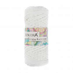 Cord Classic (Arachna) 01 белый, пряжа 200г