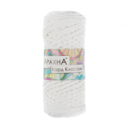 Cord Classic (Arachna) 01 белый, пряжа 200г