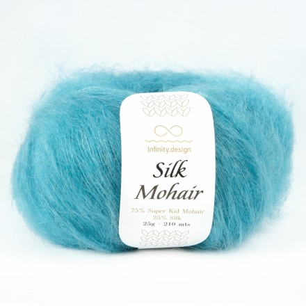 Silk Mohair (Infinity) 6553 бирюза, пряжа 25г