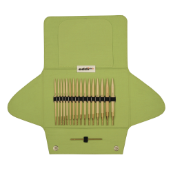 550-2/000 AddiClick Nature Bamboo набор круговых бамбуковых спиц со сменными лесками
