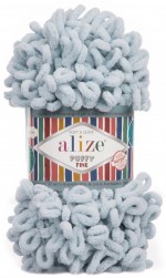Puffy Fine (Alize) 500 пыльный голубой, пряжа 100г