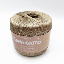 Paillettes LG (Lana Gatto) 8600 золото, пряжа 25г