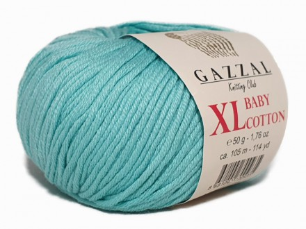 Baby Cotton XL (Gazzal) 3452 айсберг, пряжа 50г