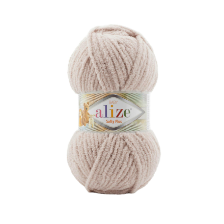 Softy Plus (Alize) 879 беж.светлый, пряжа 100г
