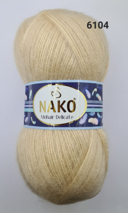 Mohair Delicate (Nako) 219-6104 светлое кофе с молоком, пряжа 100г