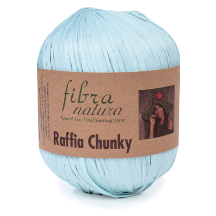 Raffia Chunky (Fibra Natura) 114-09 бирюза, пряжа 100г