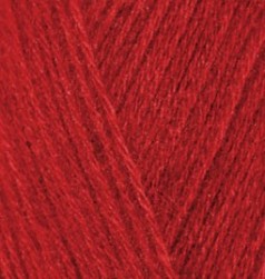 Angora Gold (Alize) 106 красный, пряжа 100г