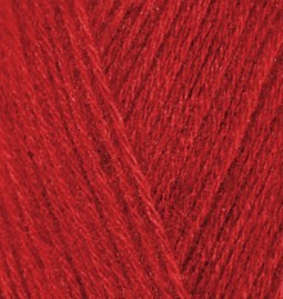 Angora Gold (Alize) 106 красный, пряжа 100г