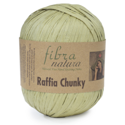 Raffia Chunky (Fibra Natura) 114-15 зеленый, пряжа 100г