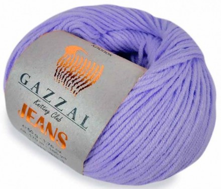 Jeans (Gazzal) 1103 сирень, пряжа 50г