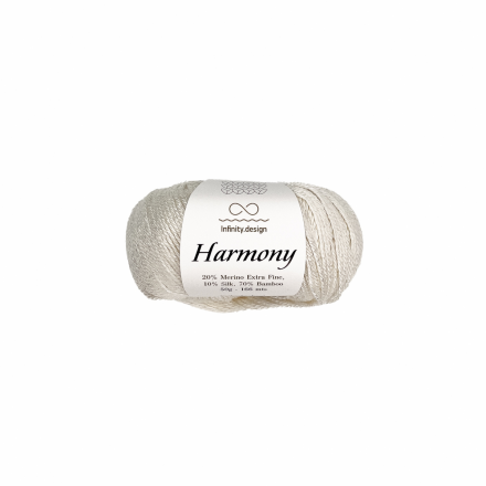 Harmony (Infinity) 1002 белый, пряжа 50г