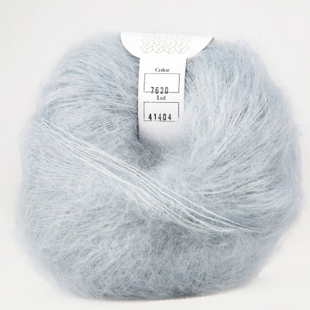 Silk Mohair (Infinity) 7620 светлый серый, пряжа 25г