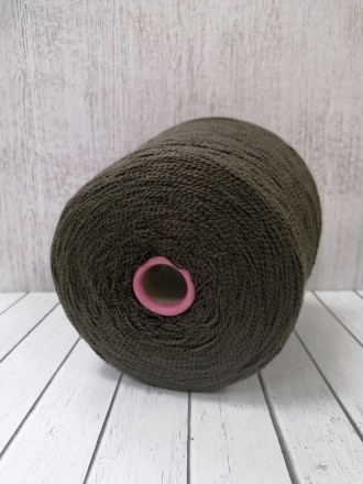Papiro Fine (Loro Piana) темный хаки, пряжа бобинная итальянская 1г
