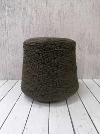 Papiro Fine (Loro Piana) темный хаки, пряжа бобинная итальянская 1г