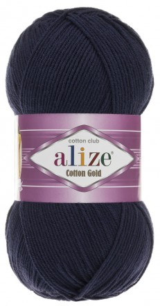 Cotton Gold (Alize) 58 т.синий, пряжа 100г