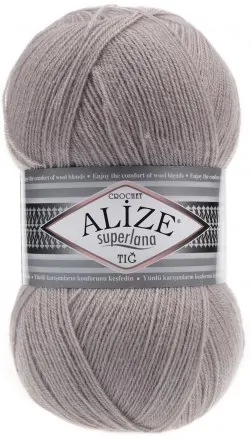 Superlana Tig (Alize) 652 пепельный, пряжа 100г